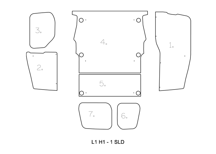 (image for) L1 H1 (June 2008-18) - Full Ply Lining Kit